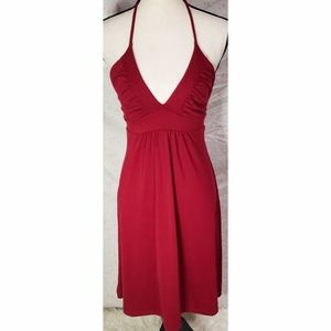 Susana Monaco Red Halter Dress size Small